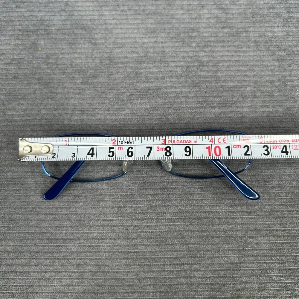 Blue Two-Tone Rectangular Y2k Eyeglass Frames G013 53-17-135 COL.01